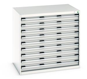 Bott Drawer Cabinets 1050 x 650 installed in your Engineering Department Drawer Cabinet 1000 mm high - 9 drawers